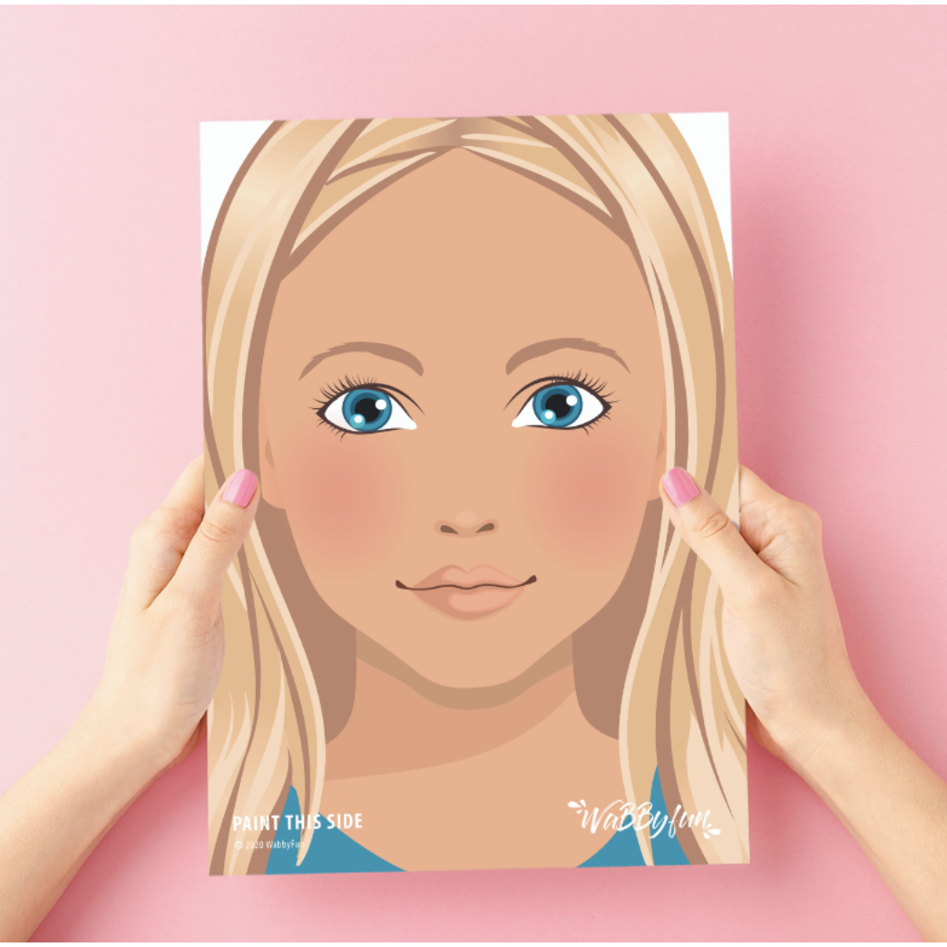WABBYFUN | Oefenbord Charlie Blond Meisje A4