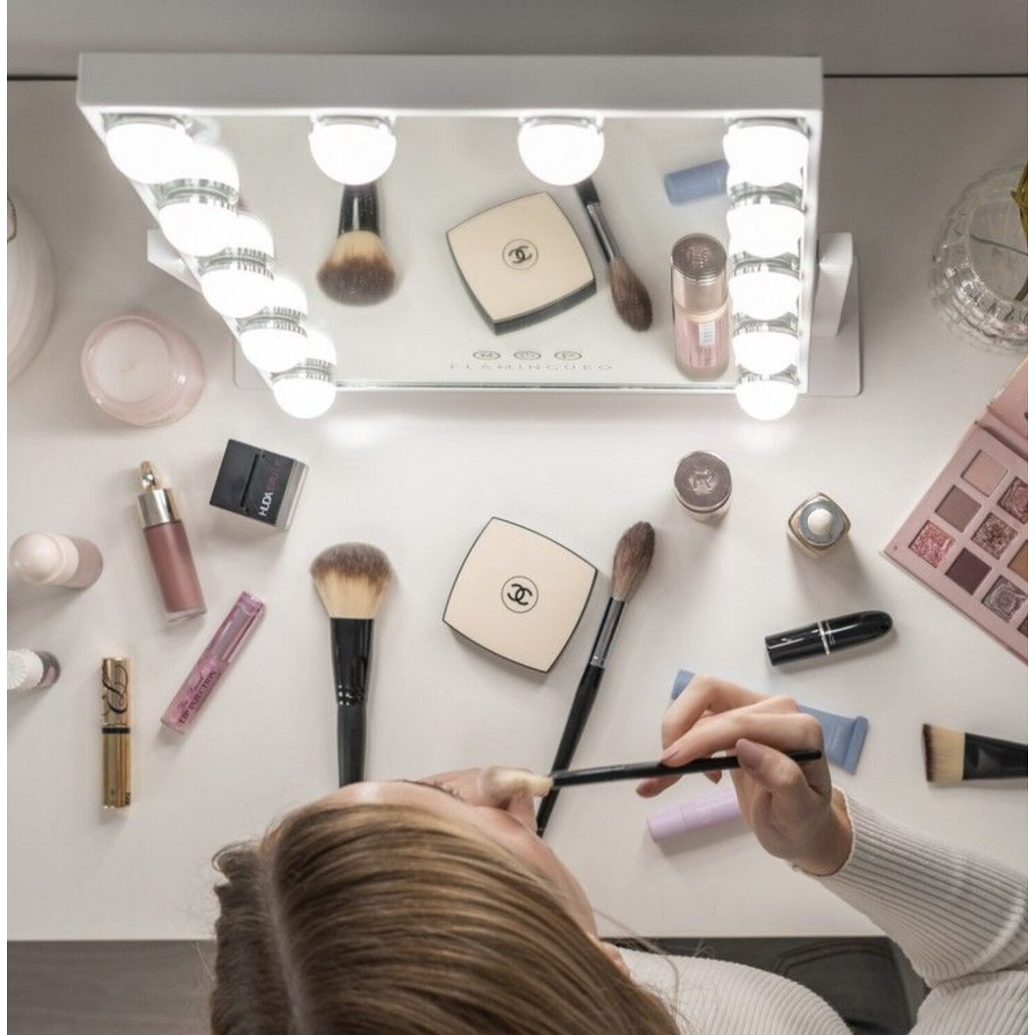 MAKE-UP MIRROR LED WHITE 45x30