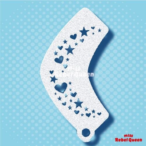 MISS REBEL QUEEN SJABLOON | Eye Design Hearts & Stars